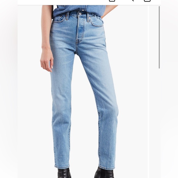 Levi's Wedgie Icon Fit High Waist Ankle Jeans - Picture 8 of 8